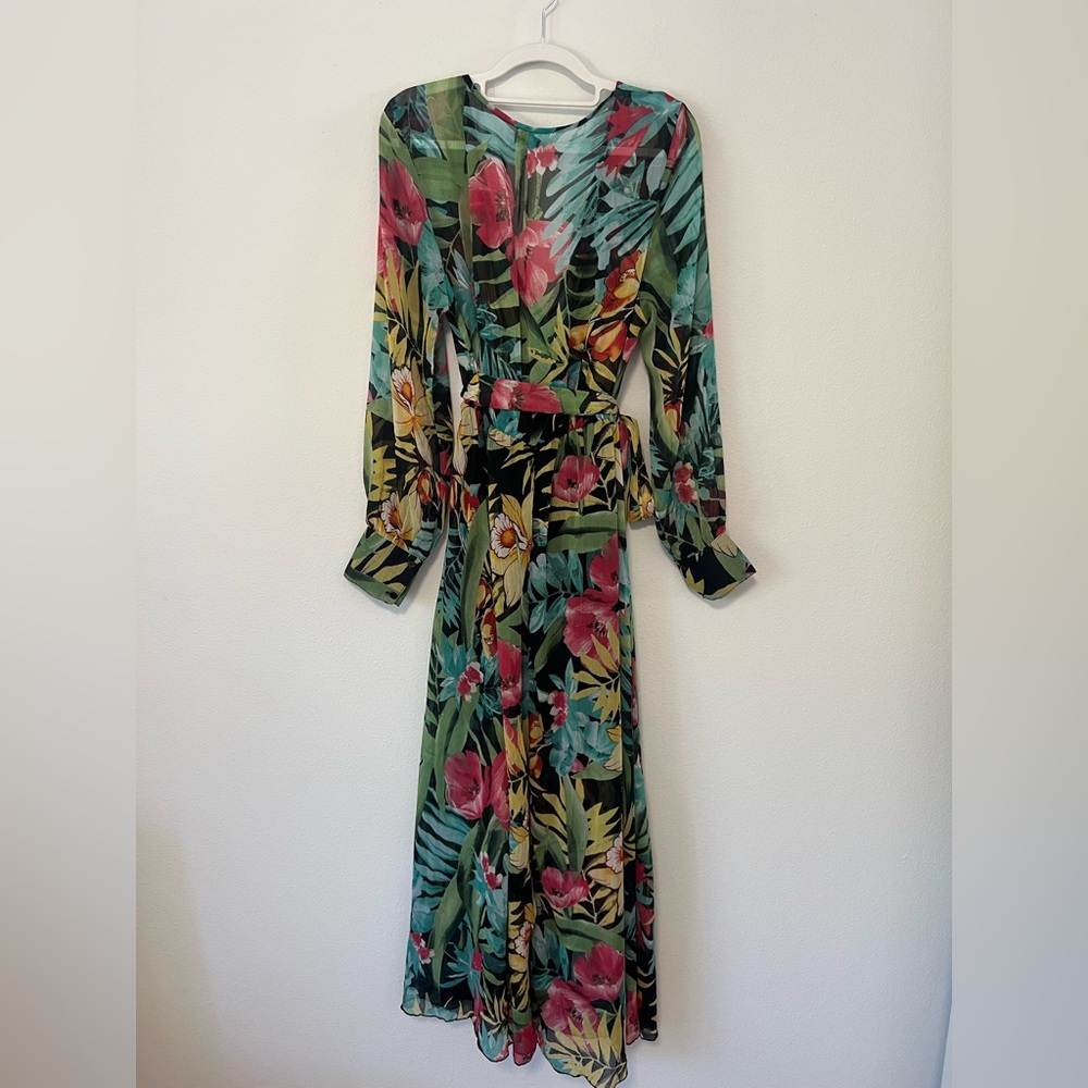 Spy Zone Exchange Tropical Floral Maxi Dress - Picture 8 of 12
